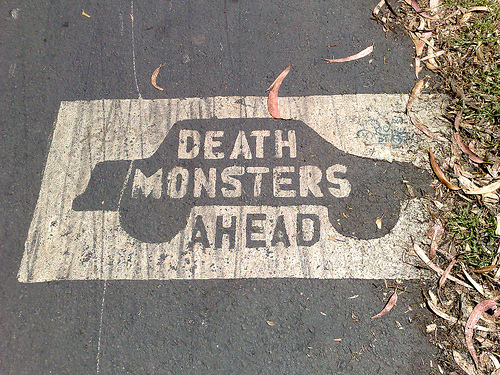 stencil on the panhandle in san francisco